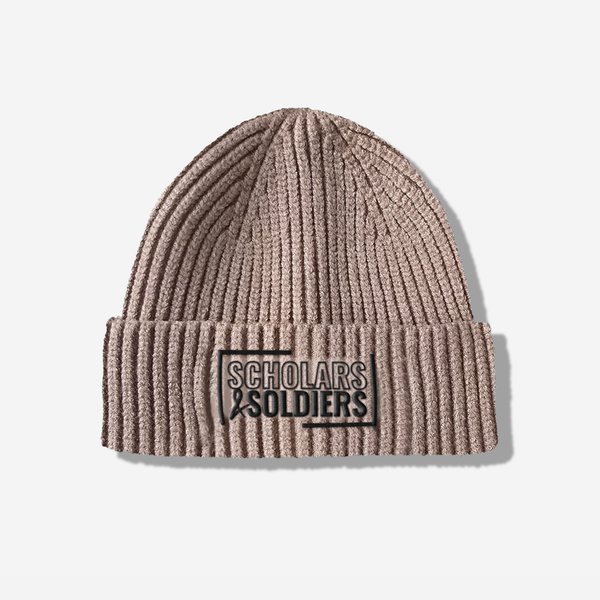 S&S BEANIE / BLACK ON SAND