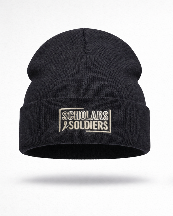 WINTER BEANIE / MIDNIGHT BLACK / COLD STEEL