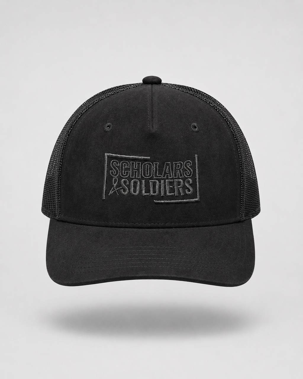 SUEDE TRUCKER CAP / MIDNIGHT BLACK / FORGED