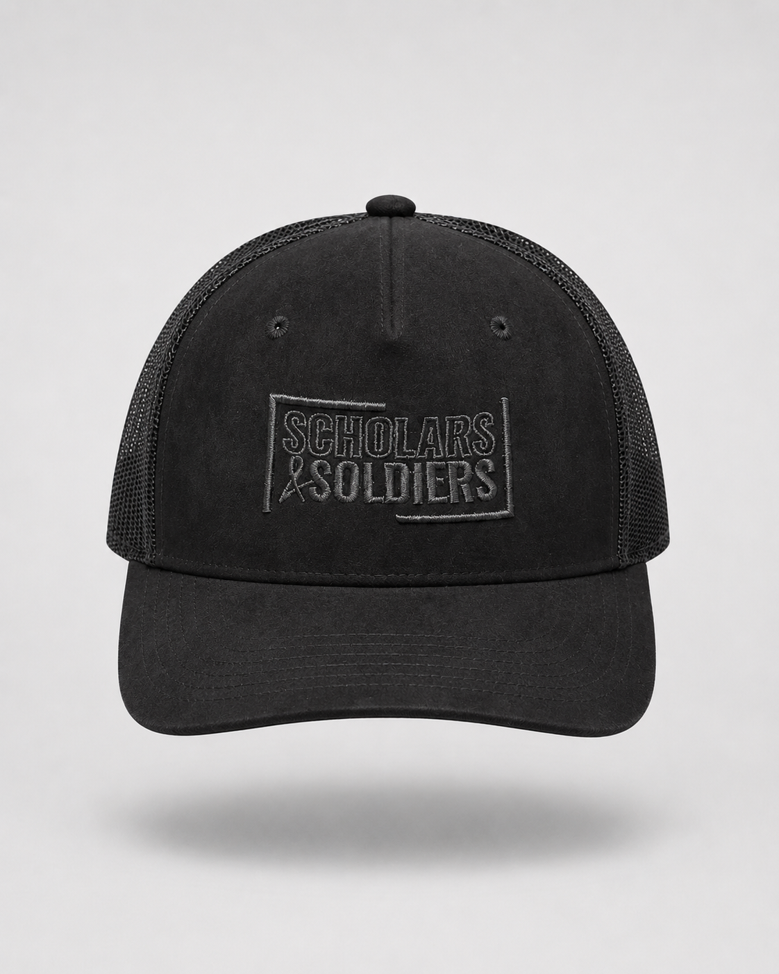 SUEDE TRUCKER CAP / MIDNIGHT BLACK / FORGED