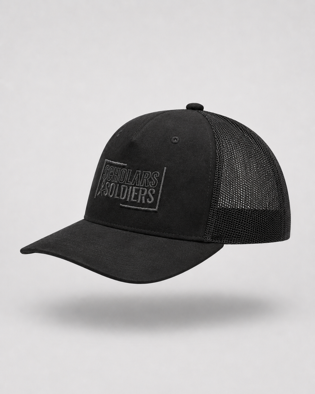 SUEDE TRUCKER CAP / MIDNIGHT BLACK / FORGED