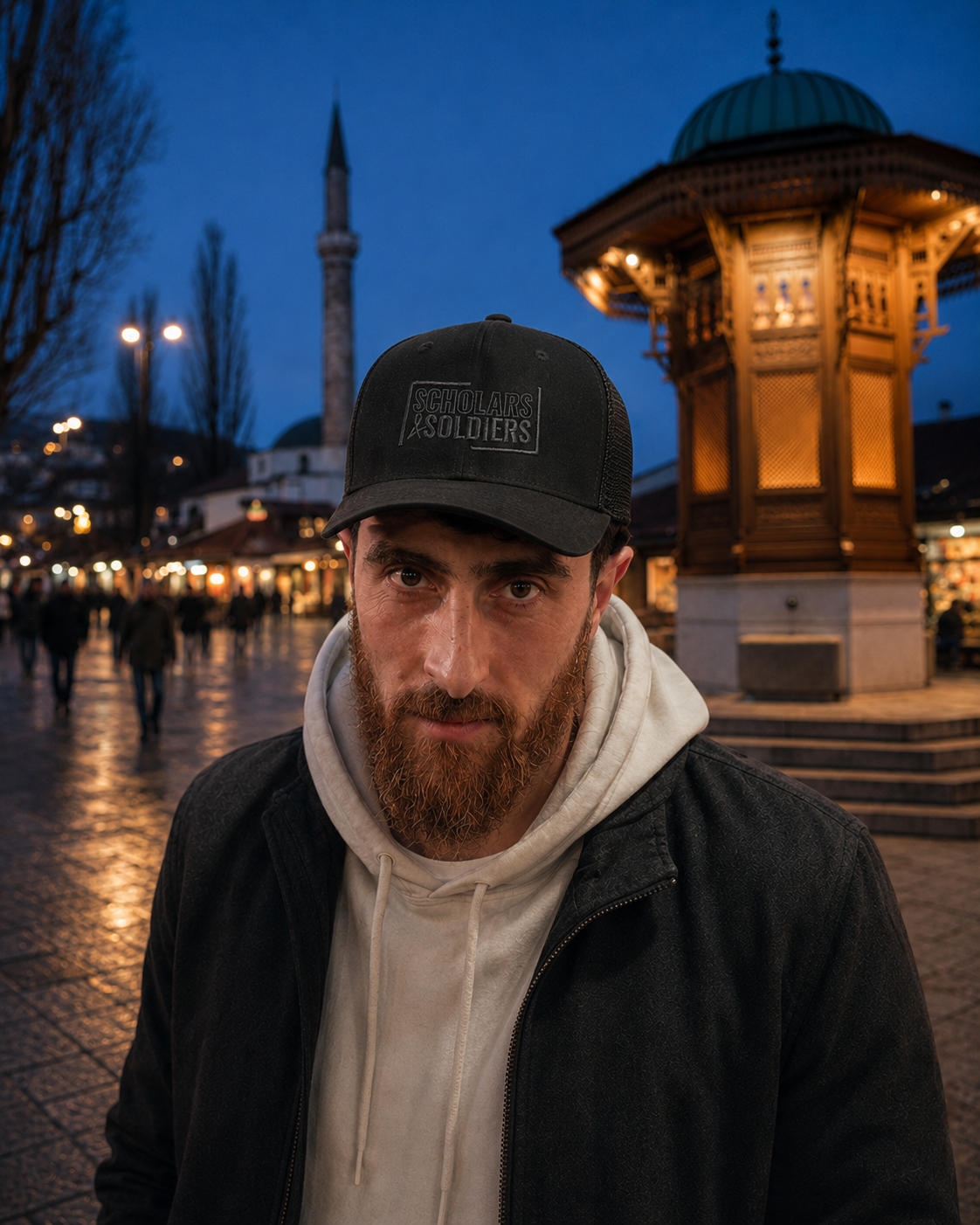 SUEDE TRUCKER CAP / MIDNIGHT BLACK / FORGED