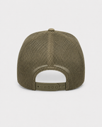 SUEDE TRUCKER CAP / OLIVE GREEN / COVERT
