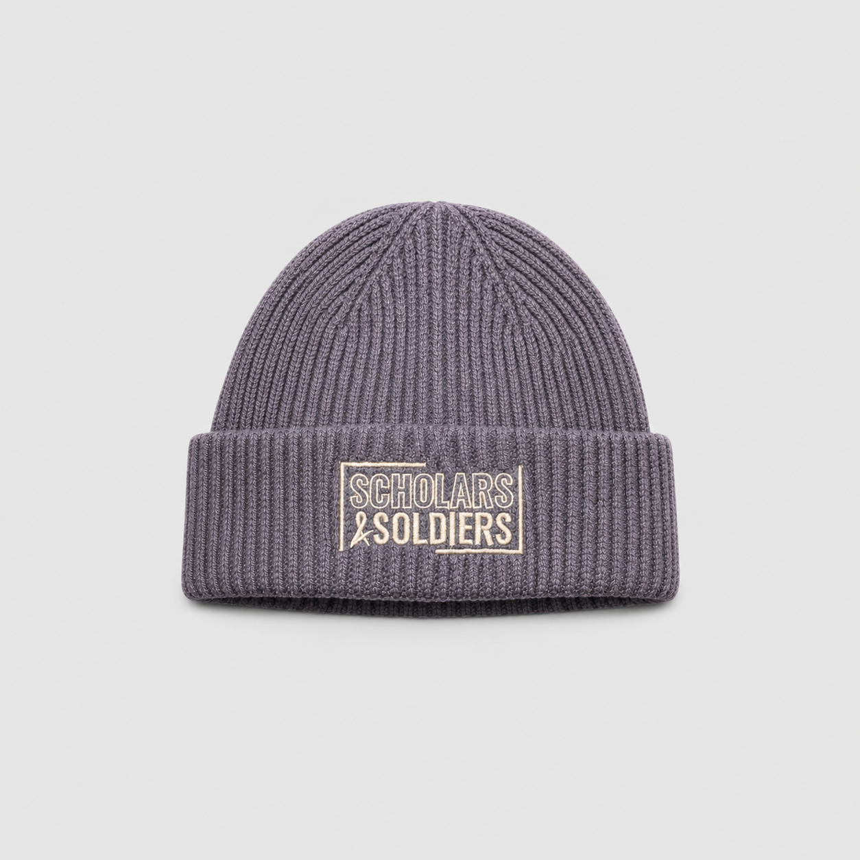 RIBBED BEANIE / URBAN SLATE