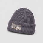 RIBBED BEANIE / URBAN SLATE
