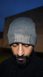WINTER BEANIE / STONE GREY / COLD STEEL