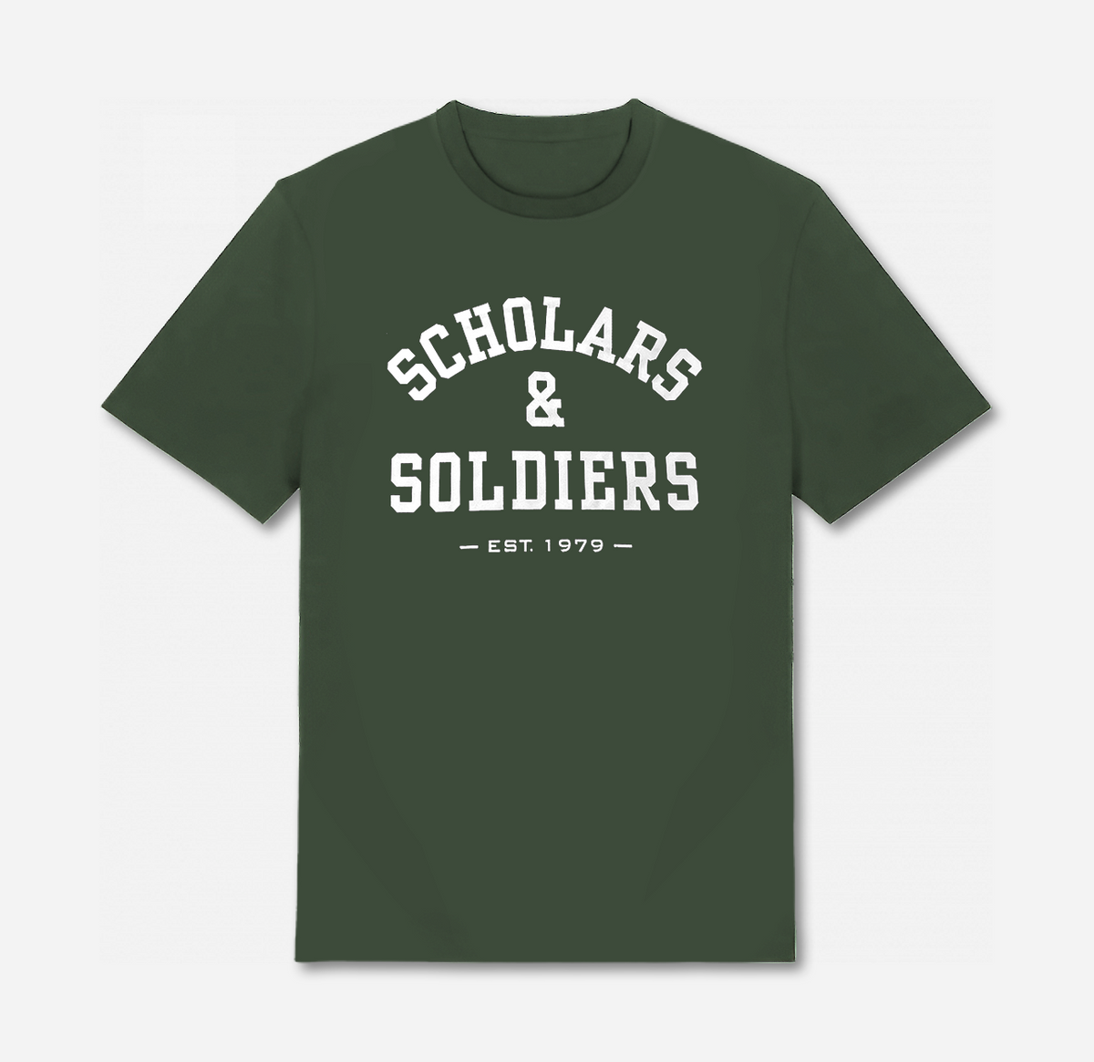 TRUST GOD / VARSITY TEE / TACTICAL GREEN