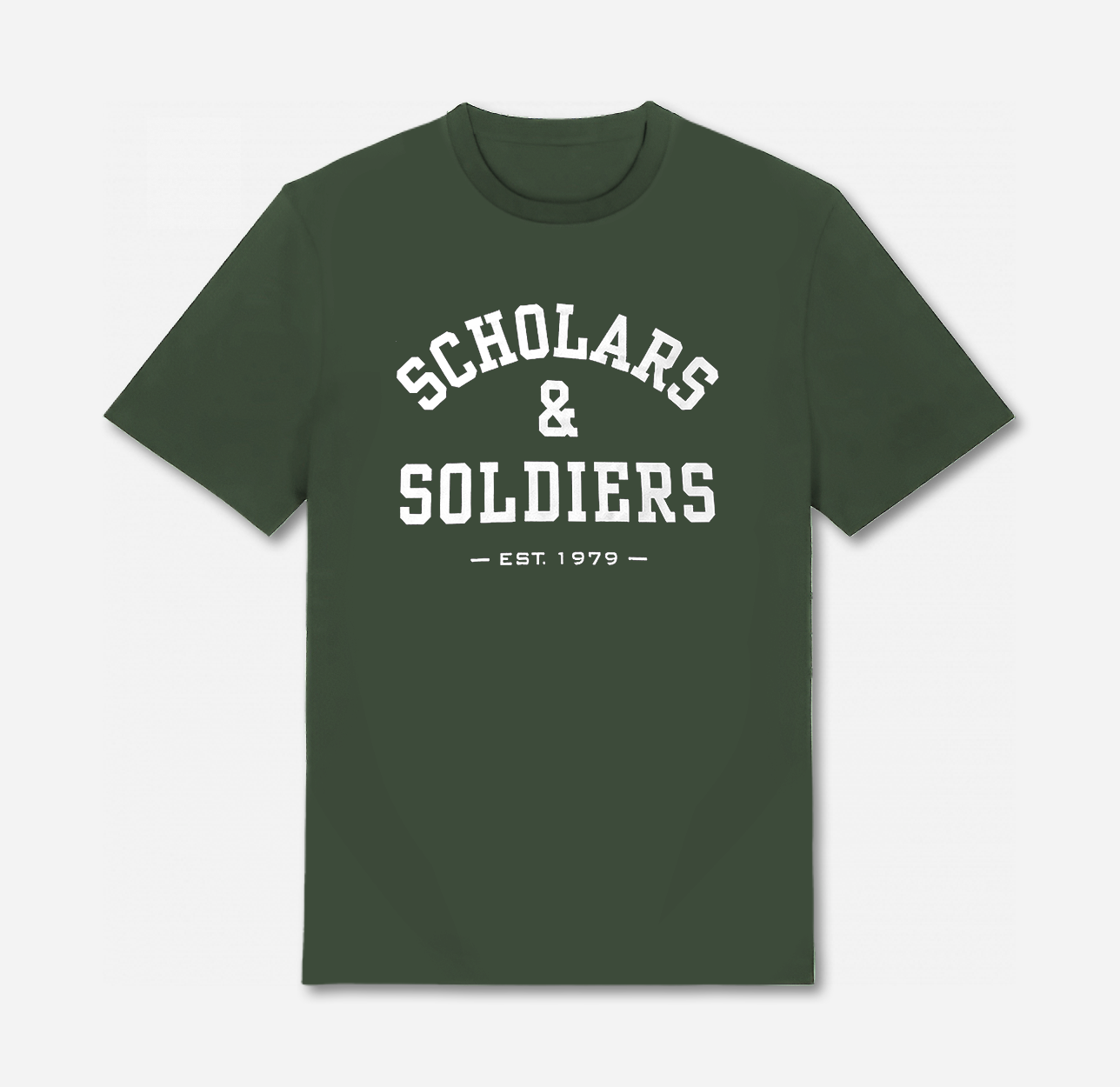 TRUST GOD / VARSITY TEE / TACTICAL GREEN