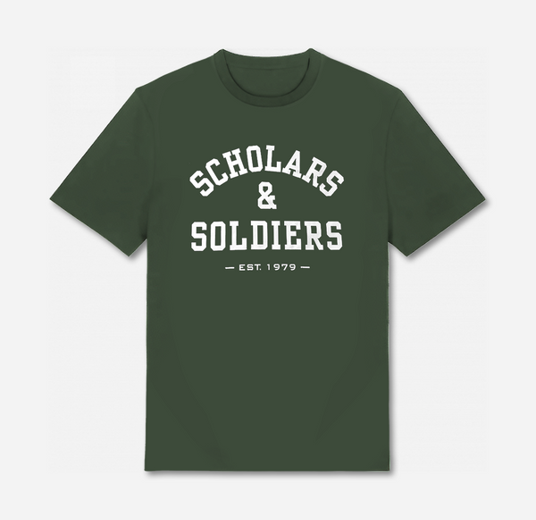 TRUST GOD / VARSITY TEE / TACTICAL GREEN