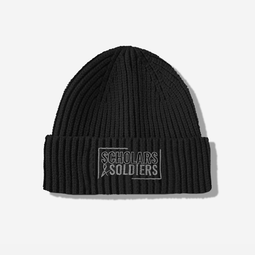 S&S BEANIE / GREY ON BLACK