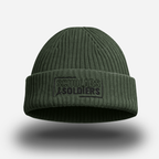 RIBBED BEANIE / FOREST GREEN / COVERT